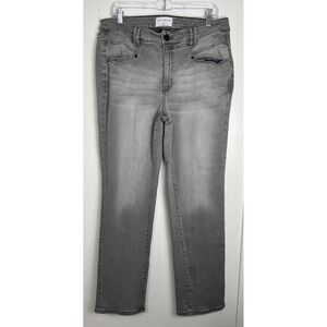 Lane Bryant Jeans Womens 16 Gray Flex Magic Waistban Mid Rise Signature Straight